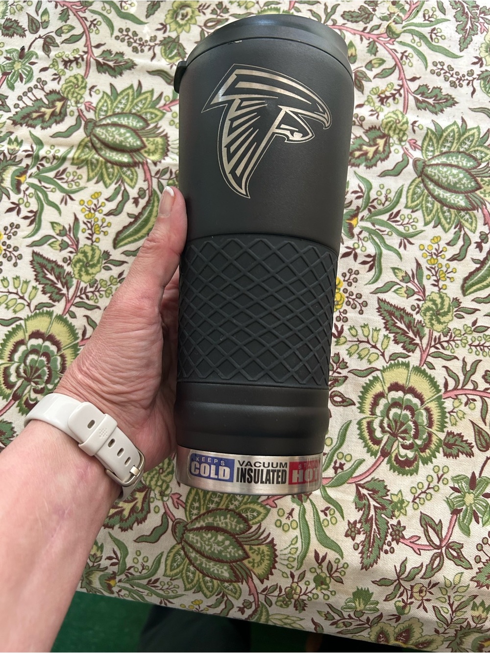 Stainless Steel Black Atlanta Falcons Vacuum Insulated Tumbler